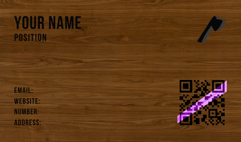 Eco-Friendly Wooden Card
