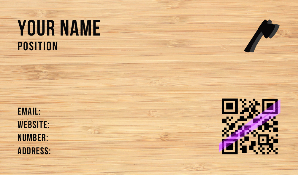Eco-Friendly Wooden Card