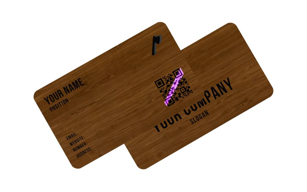 Eco-Friendly Wooden Card